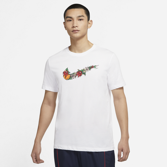 MVP Basketball Store. NIKE FLORAL LOGO TEE