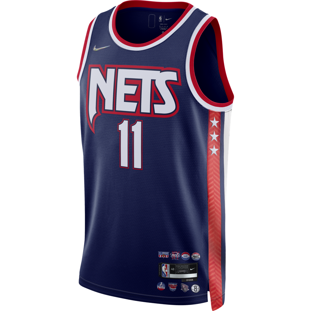 New Brooklyn BKLYN Nets Kyrie Irving 2020-21 CITY Edition Swingman Jersey  Sz 44