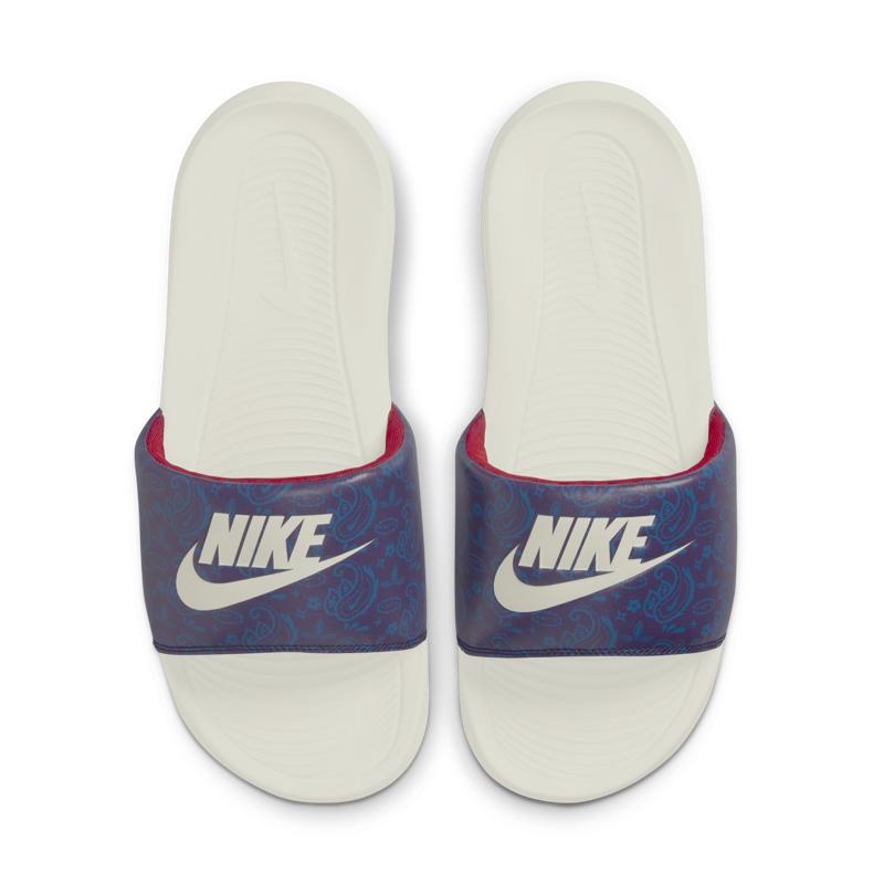 Picture of NIKE VICTORI ONE PRINTED SLIDE 'WHITE BLUE'