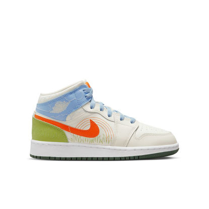Picture of AIR JORDAN 1 MID SE (GS) 'STITCH'