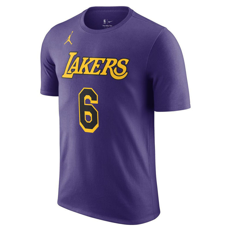 Picture of JORDAN LBJ NBA LAKERS STATEMENT TEE