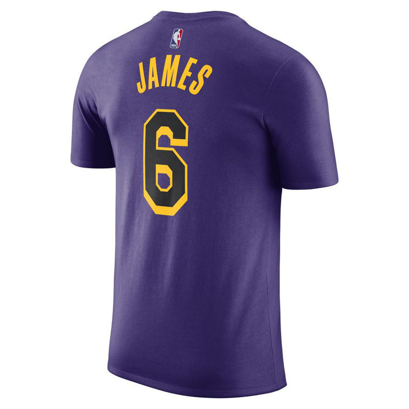 Picture of JORDAN LBJ NBA LAKERS STATEMENT TEE