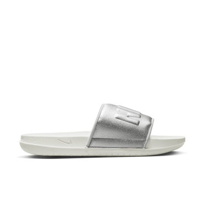 Picture of WMNS NIKE OFFCOURT SLIDE 'WHITE SILVER'