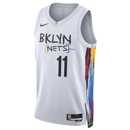 Nike Men's IRVING Brooklyn Nets Swingman Jersey, CW3658-015, Black, Sizes