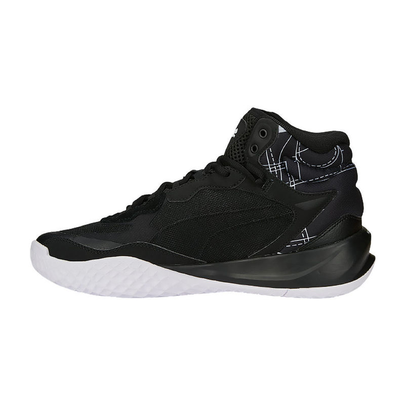 Picture of PUMA PLAYMAKER PRO MID COURTSIDE 'BLACK WHITE'