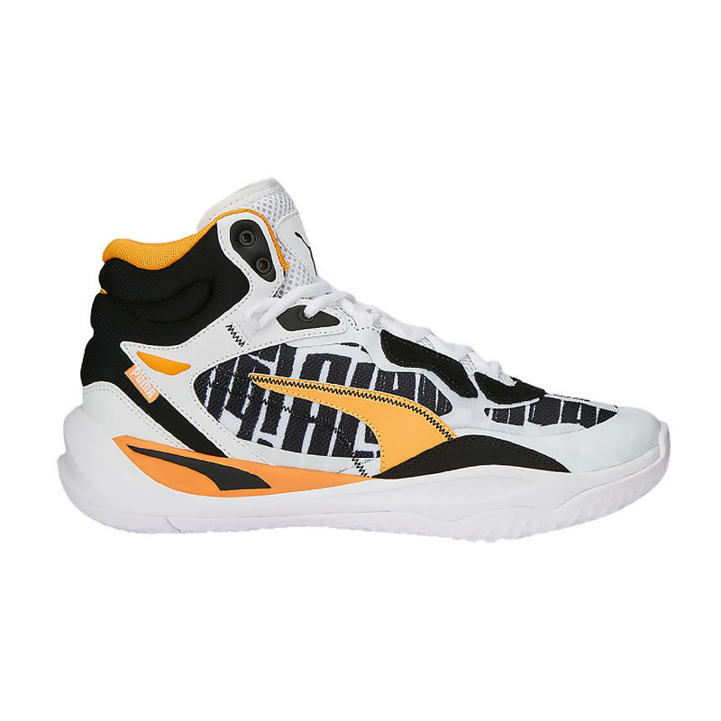 Picture of PUMA PLAYMAKER PRO MID BLOCK PARTY 'WHITE CLEMENTINE'