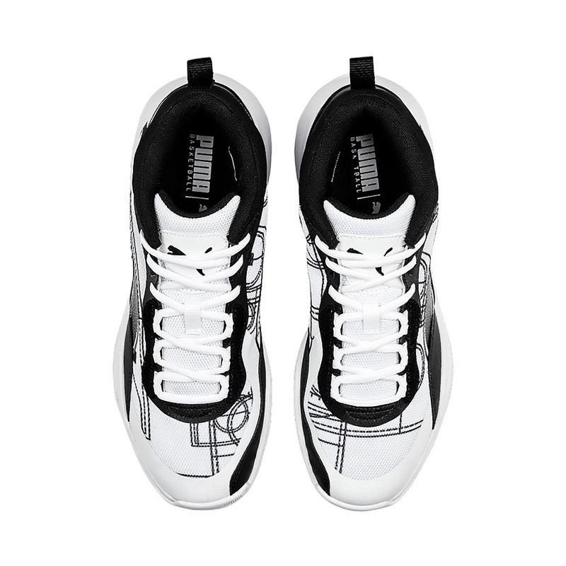 Picture of PUMA PLAYMAKER PRO COURTSIDE 'WHITE BLACK'